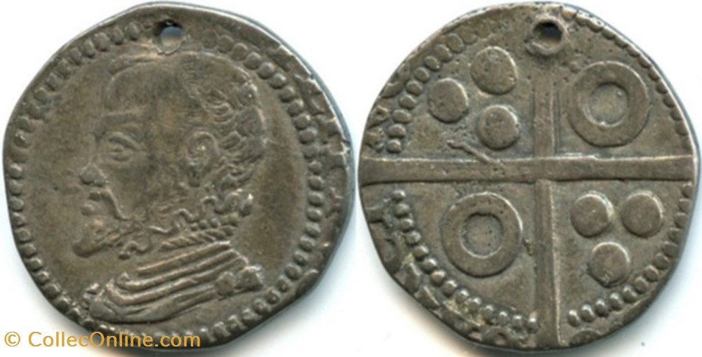 1599 Barcelona - Real / Croat - Felipe III de España monnaies europe medievale principaute catalogne 1599 barcelona real croat felipe iii de espana