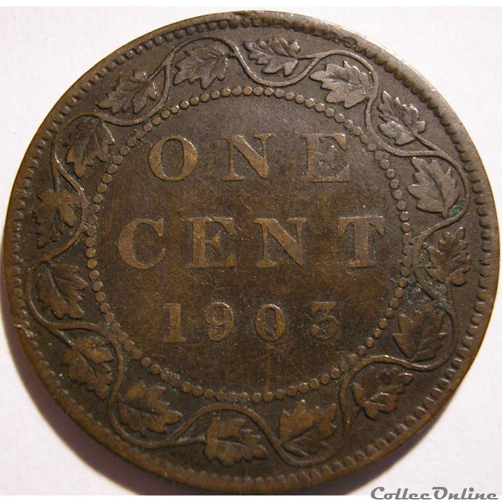 monnaie monde canadum edward vii 1 cent 1903
