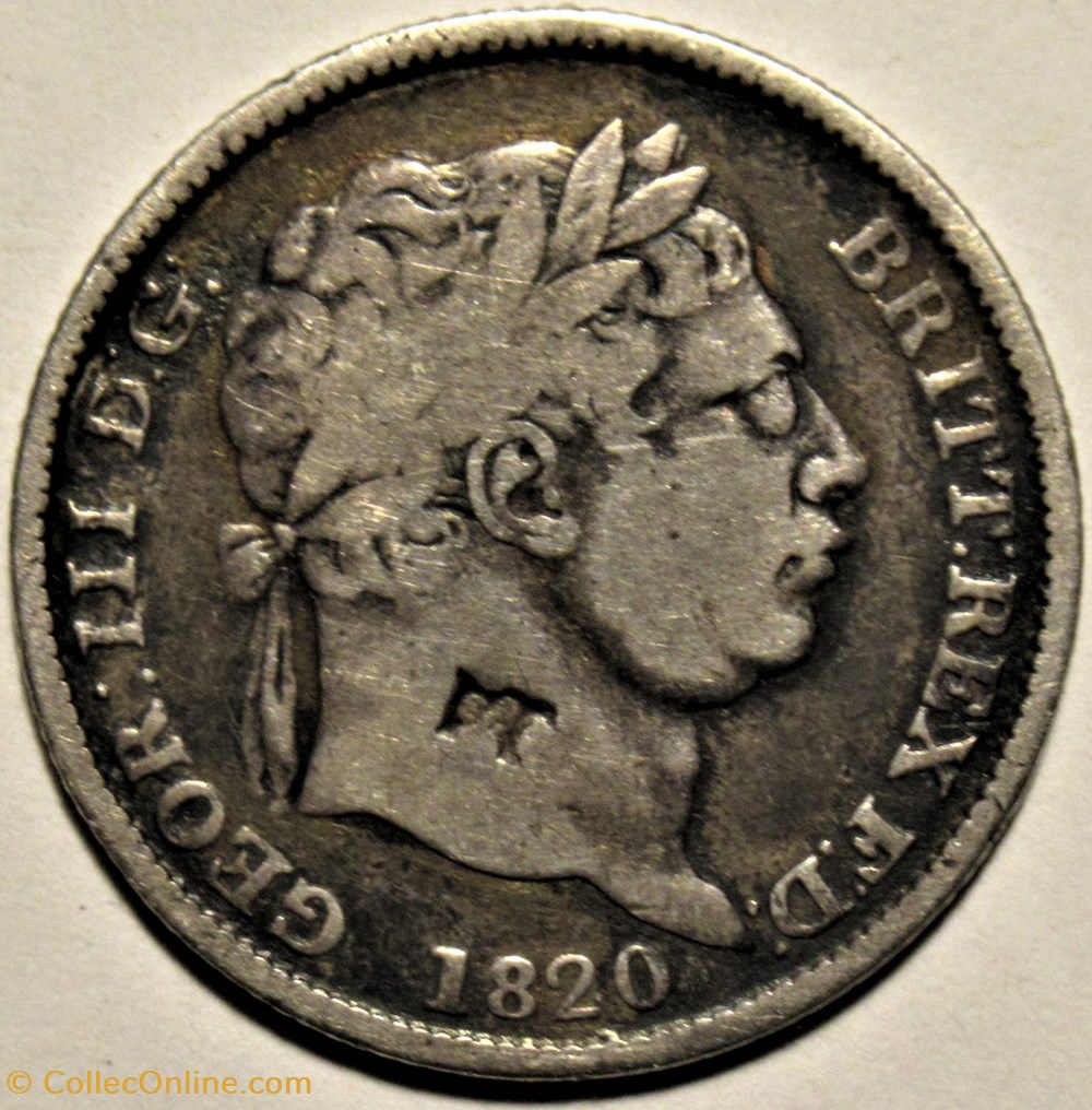 George III - 1 Shilling 1820 - United Kingdom of Great Britain monnaies monde royaume george iii 1 shilling 1820 united kingdom of great britain
