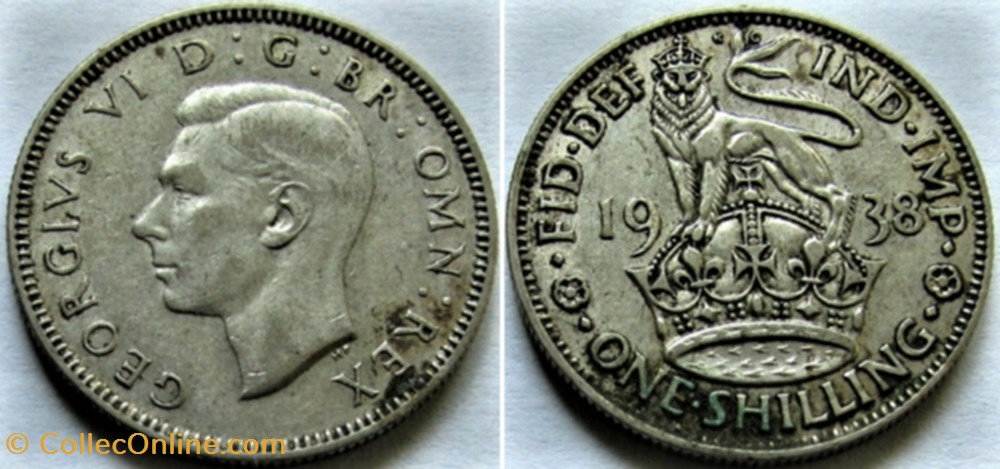 George VI - One Shilling 1938 - England monnaies monde royaume uni george vi one shilling 1938 england