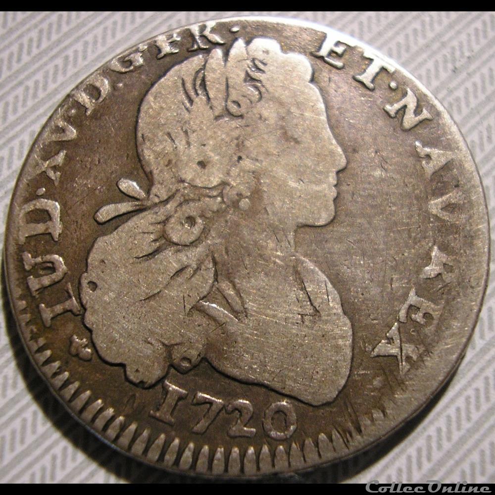 monnaies europe medievale france royales louis xv petit louis 1720 la rochelle