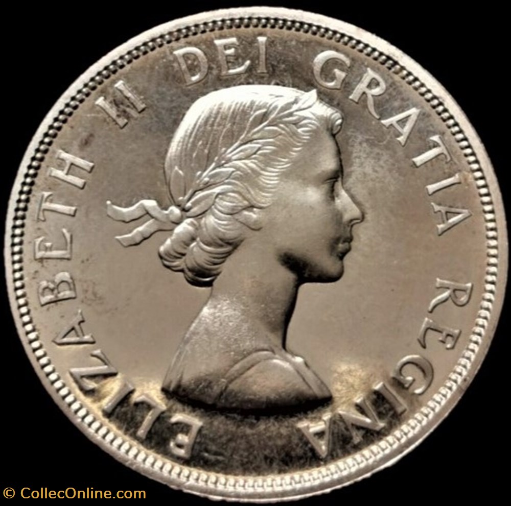 monnaies monde canada elizabeth ii 1 dollar 1960 voyageur