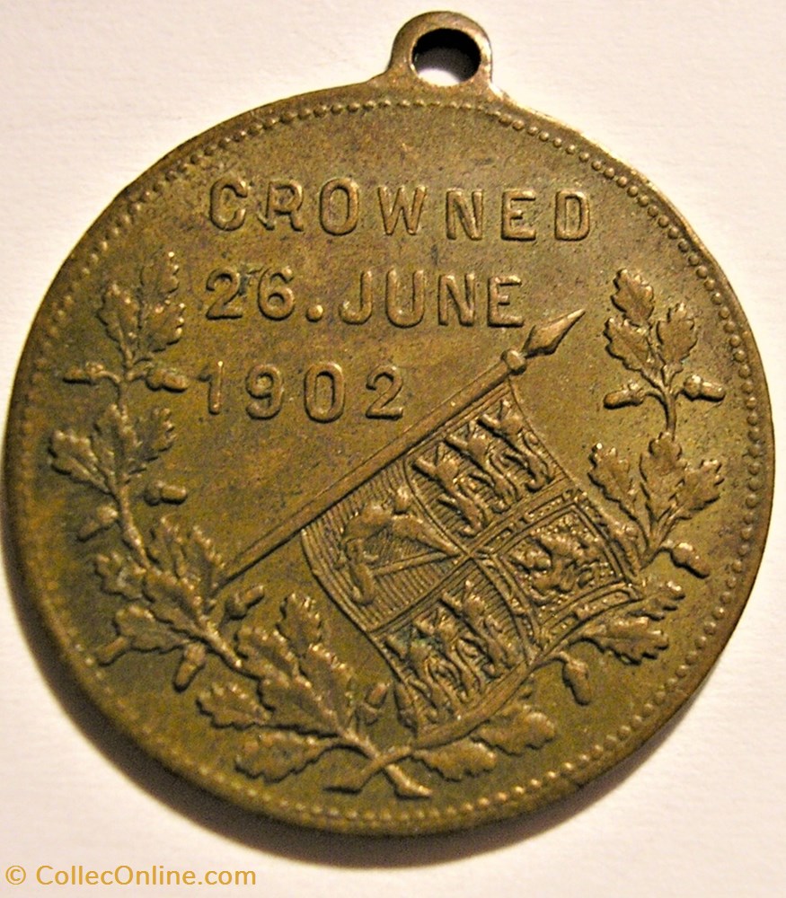 Edward VII & Alexandra - Medalet Coronation 1902 3 medailles royaume uni edward vii alexandra medalet coronation 1902