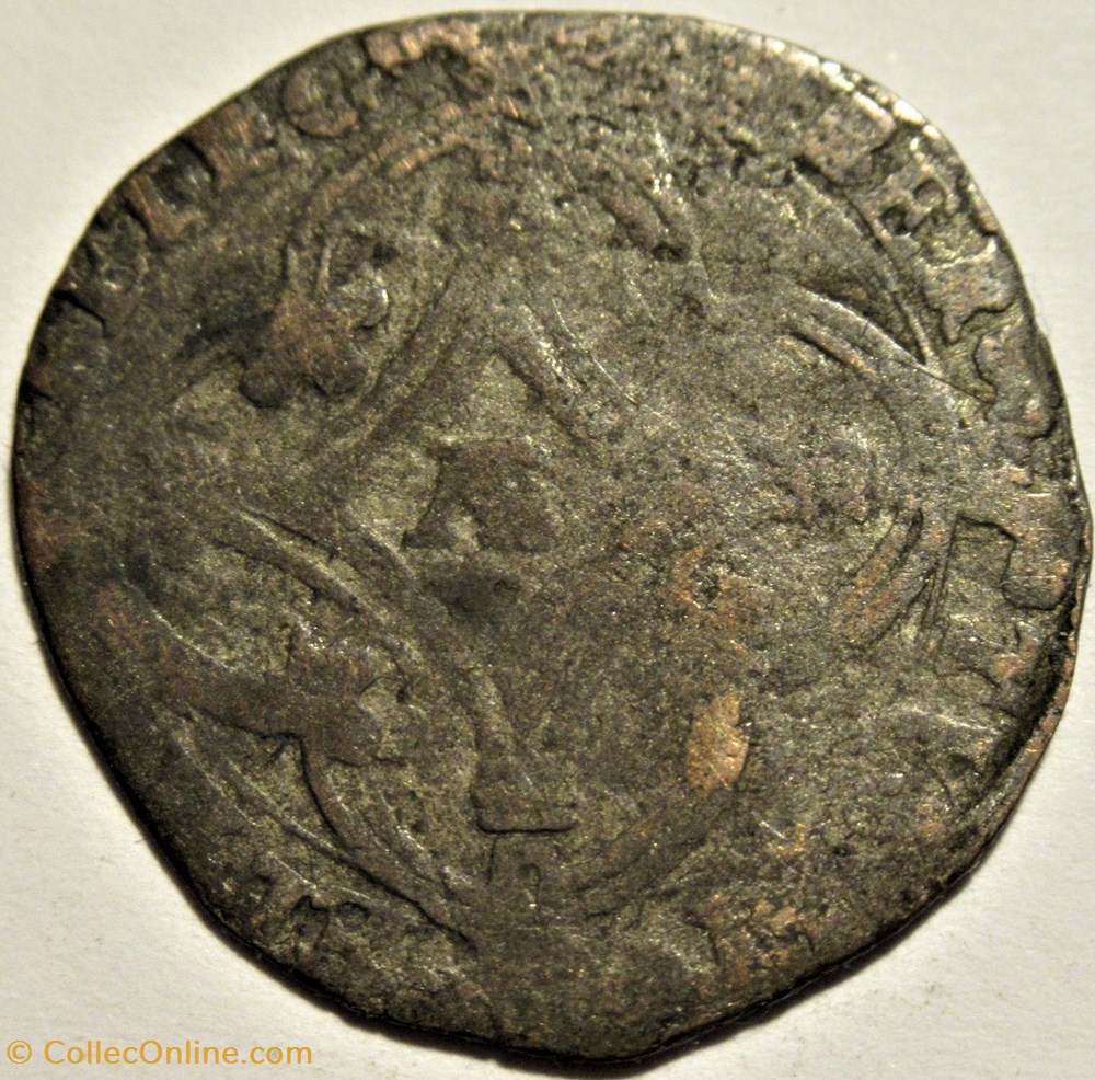 Albert & Isabelle - 1 Patard 1619 - Luxemburg, Spanish Netherlands 2 monnaies europe medievale pays bas espagnols albert isabelle 1 patard 1619 luxemburg spanish netherlands