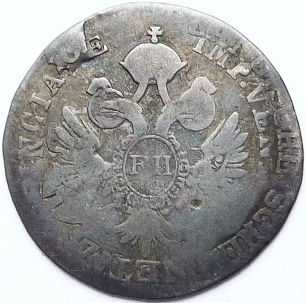 1800 Venice, Mezza Lira - Francesco II d'Asburgo-Lorena monnaies europe medievale republique de venise 1800 venice mezza lira francesco ii asburgo lorena