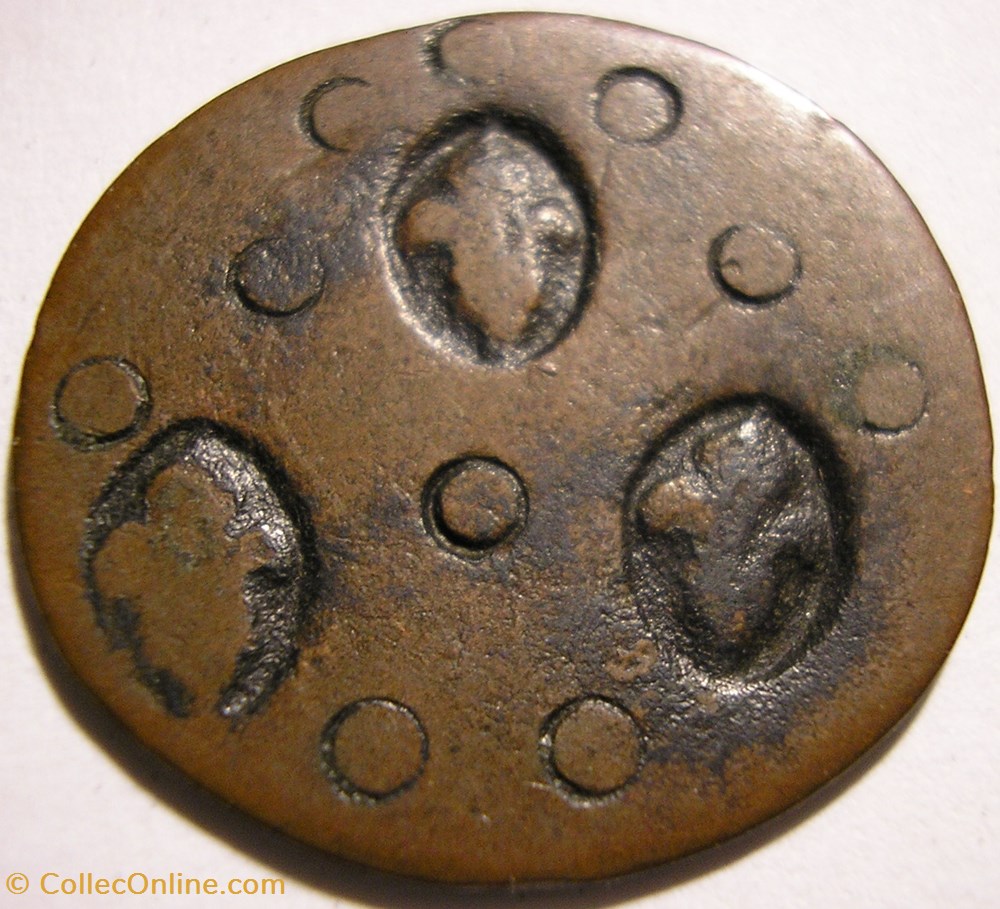 monnaie jeton mereaux coin token or mereau single face struck