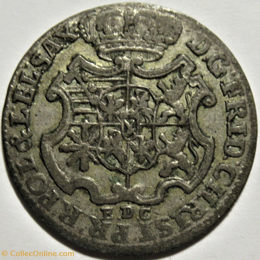 Friedrich Christian I - 1/12 Thaler 1763 Leipzig, Electorate of Saxony monnaies europe medievale saint empire romain germanique friedrich christian i 1 12 thaler 1763 leipzig electorate of saxony