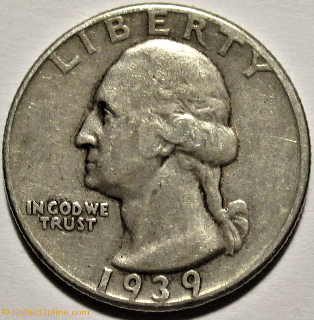 1939 Quarter Dollar monnaies monde etats unis 1939 quarter dollar