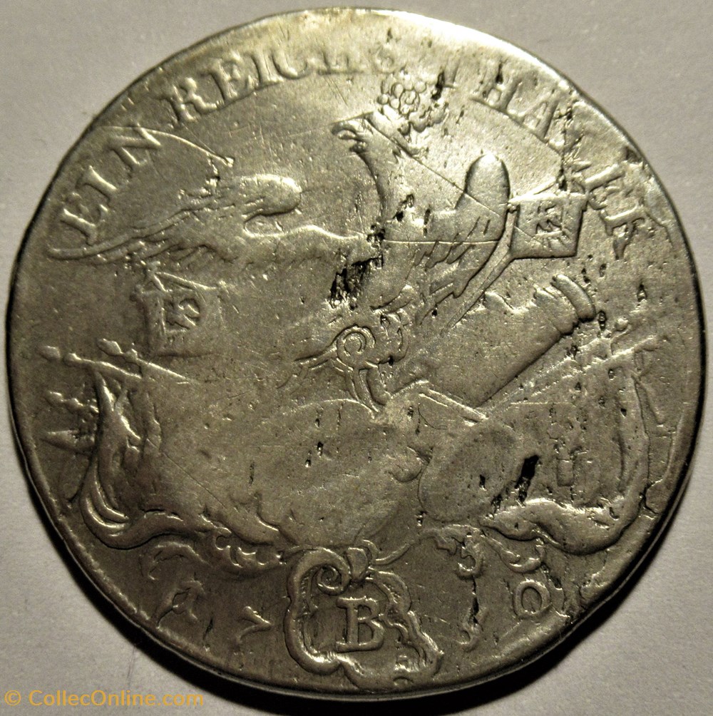 Friedrich II the Great - Reichsthaler 1750 Breslau, Kingdom of Prussia 3 monnaies europe medievale saint empire romain germanique friedrich ii the great reichsthaler 1750 breslau kingdom of prussia