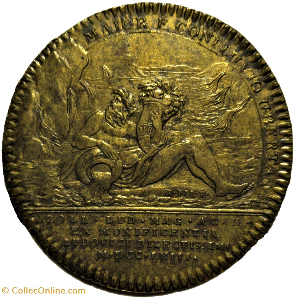 1763 Jeton du Bicentenaire du Collège "Louis le Grand" 3 monnaies jetons mereaux 1763 jeton du bicentenaire du college louis le grand