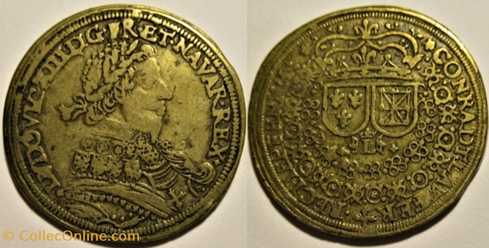 Louis XIII - 1637, Jeton de compte - Conrad Lauffer, Rechenpfennig, Nürnberg monnaies paranumismatique jetons poids louis xiii 1637 jeton de compte conrad lauffer rechenpfennig nurnberg