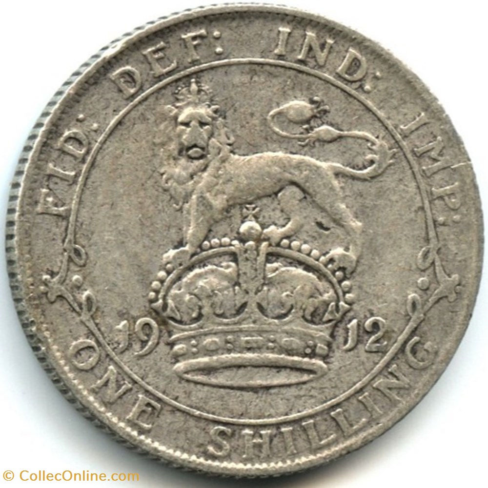 George V - One Shilling 1912 - Great Britain monnaies monde royaume uni george v one shilling 1912 great britain