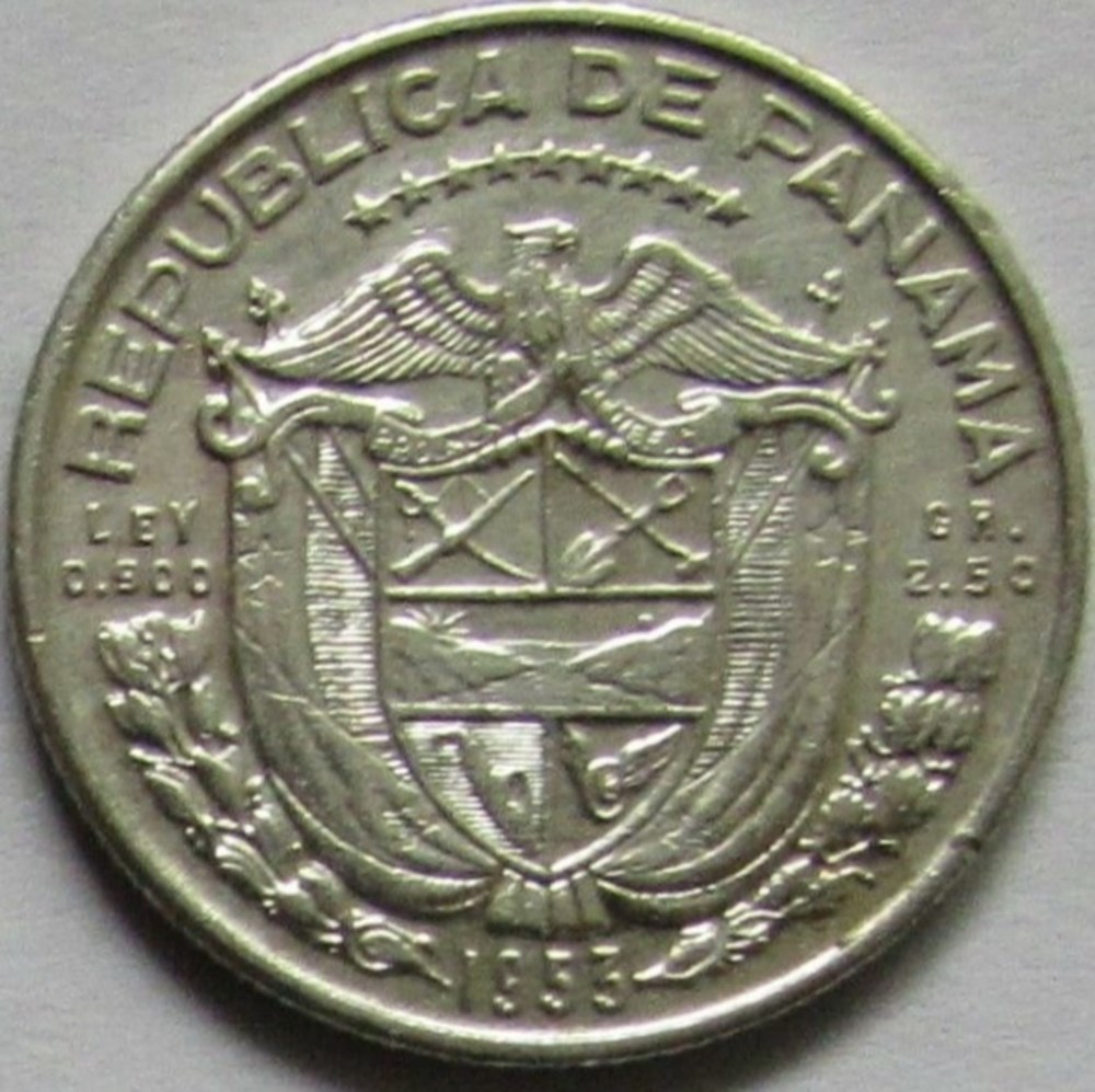 Panama - ⅒ Balboa 1953 - 50th anniversary monnaies monde panama balboa 1953 50th anniversary