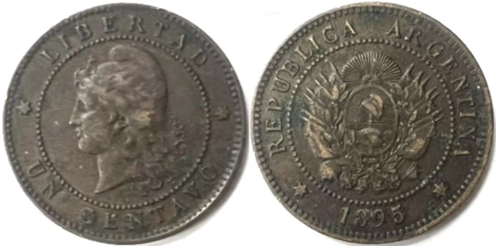 Argentina - Un Centavo 1895 monnaies monde argentine argentina un centavo 1895