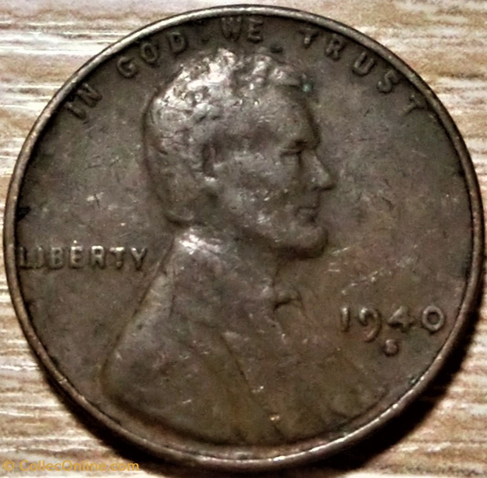 1940 S One Cent - Repunched Mintmark monnaies monde etats unis 1940 s one cent repunched mintmark