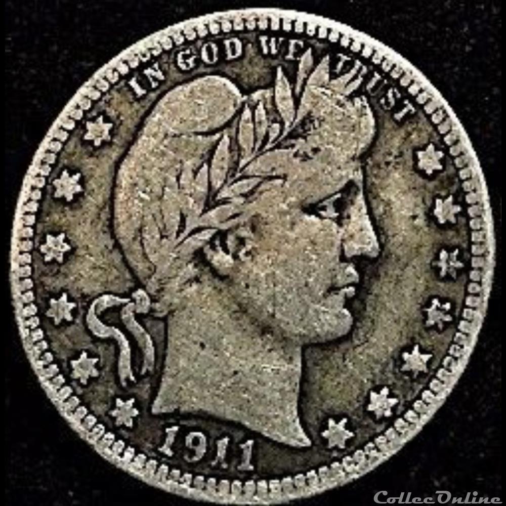 1911 Quarter Dollar monnaie monde etat uni 1911 quarter dollar