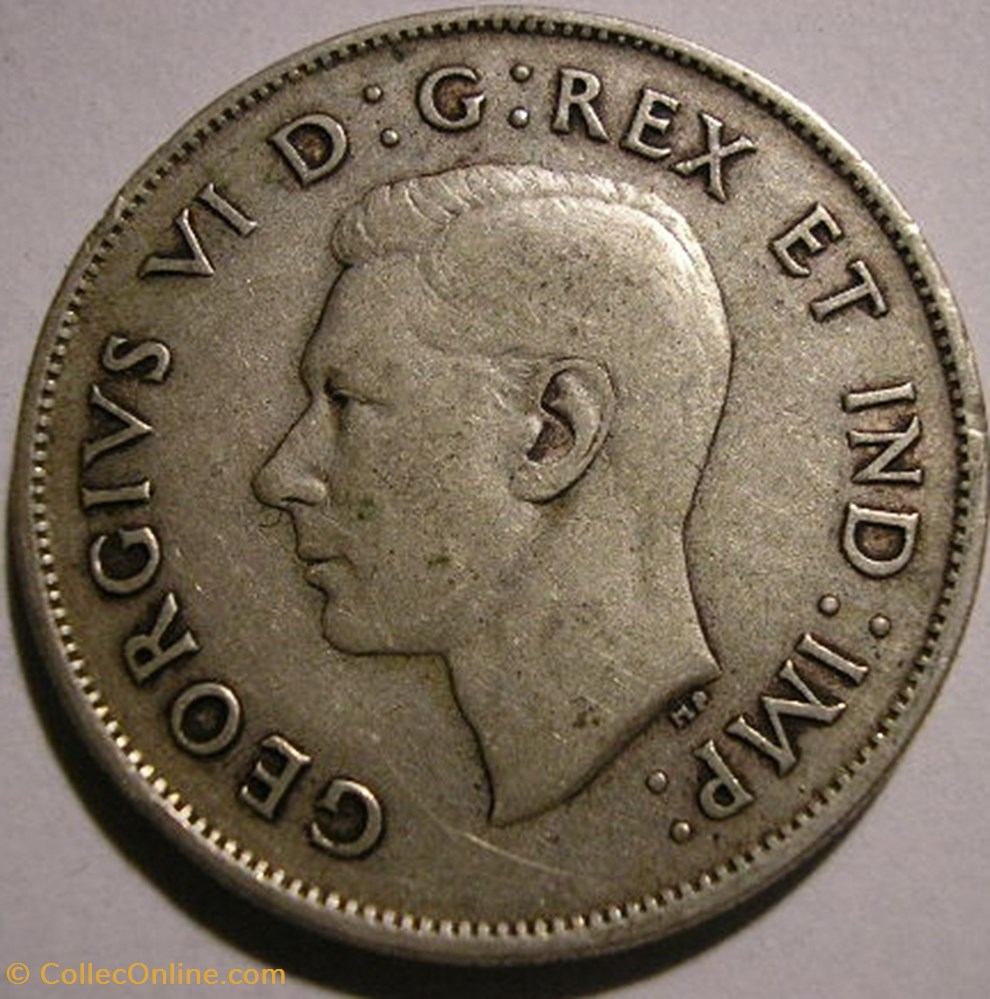 George VI - 50 Cents 1943 monnaie monde canadum george vi 50 cents 1943