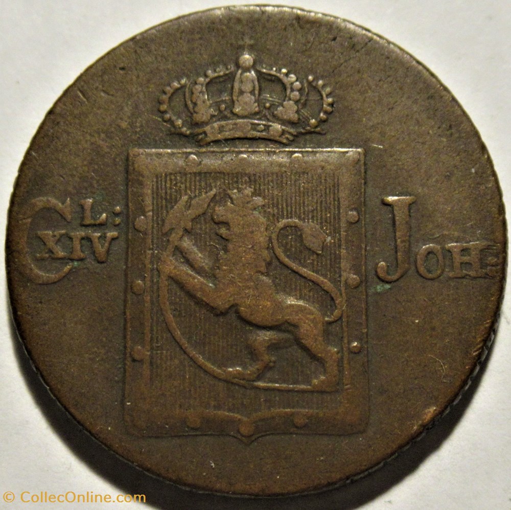 Carl XIV (III) of Sweden - 1 Skilling 1820 Norway monnaies monde norvege carl xiv iii of sweden 1 skilling 1820 norway