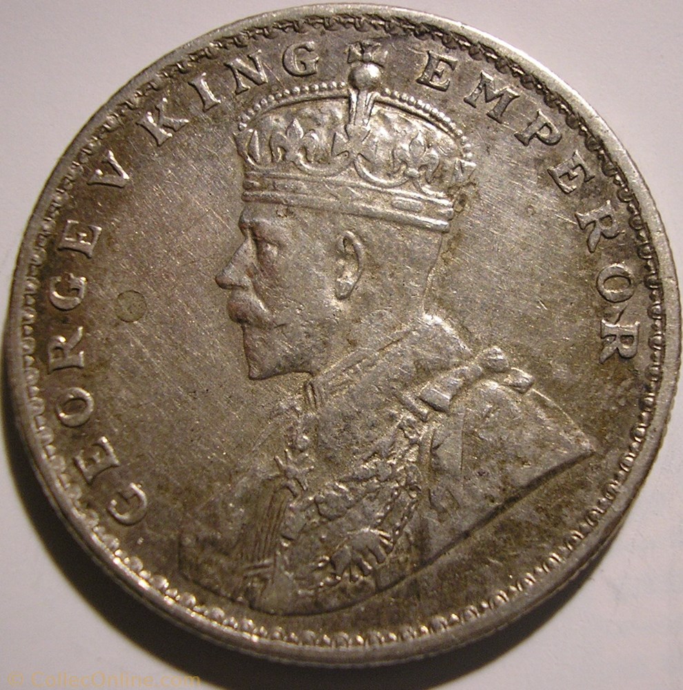 George V - One Rupee 1919 Calcutta - British India monnaies monde inde george v one rupee 1919 calcutta british india
