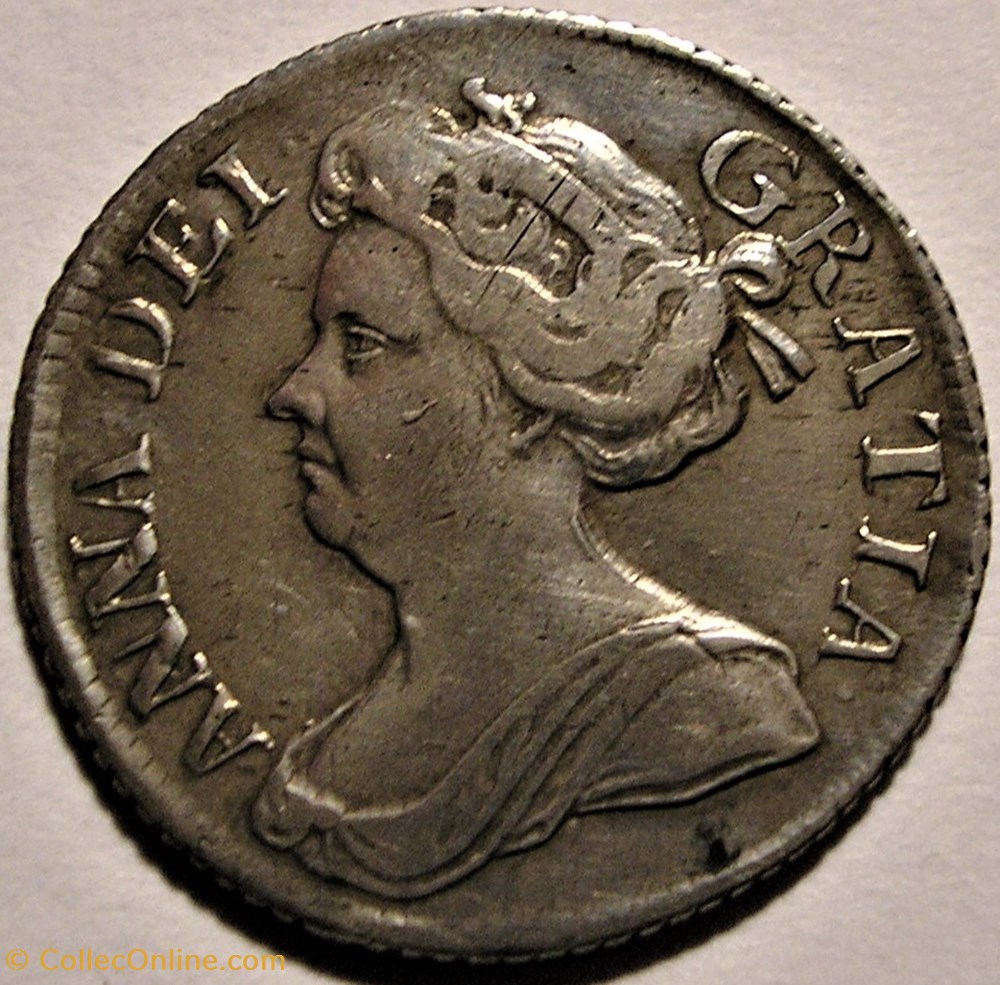 Anne - 6 Pence, 1711 - Kingdom of Great Britain and Ireland monnaies europe medievale royaume angleterre anne 6 pence 1711 kingdom of great britain and ireland