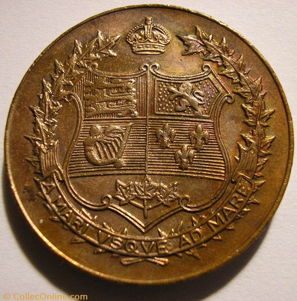 George V & Mary - 60th Confederation of Canada - Token