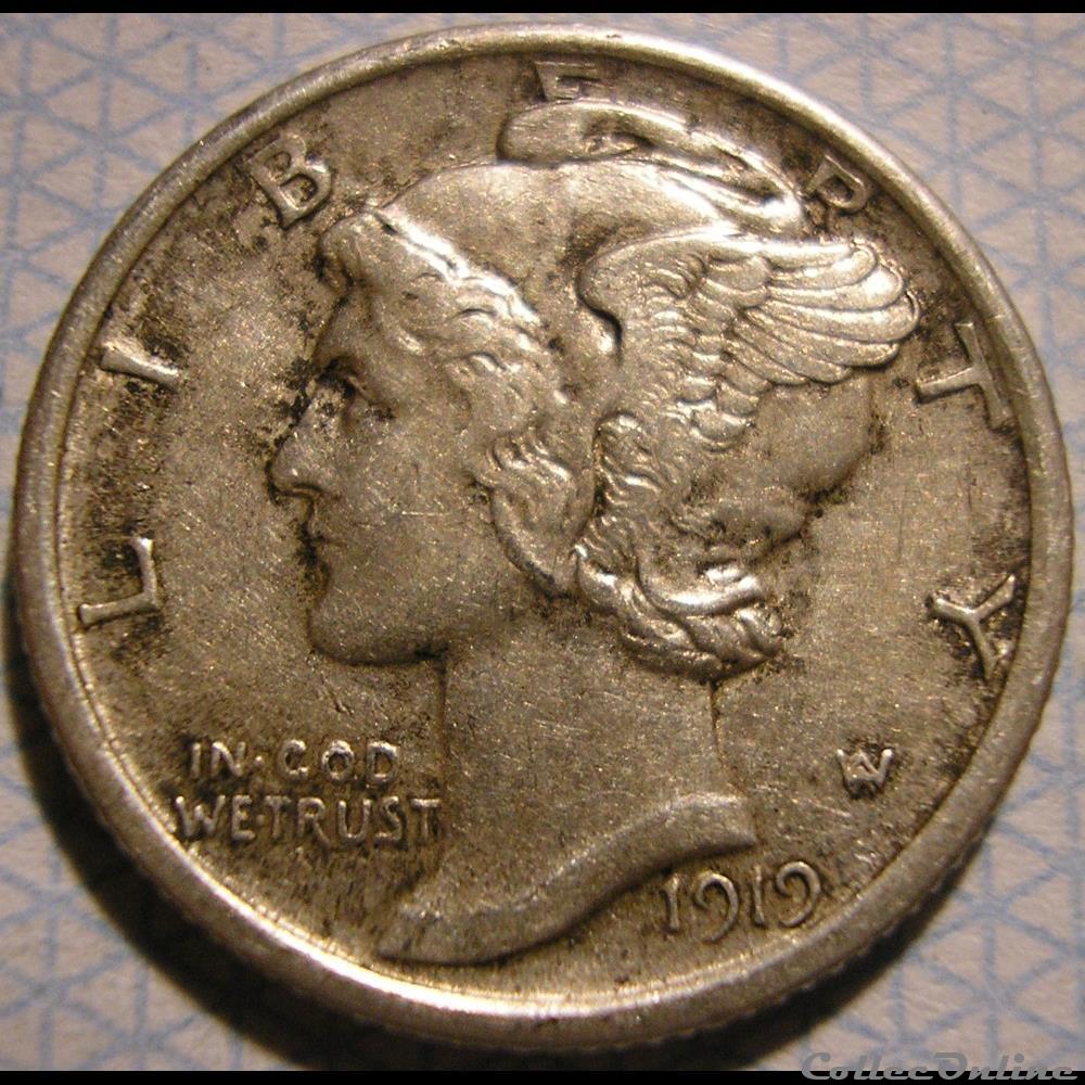 1919 San Francisco Dime monnaie monde etat uni 1919 san francisco dime