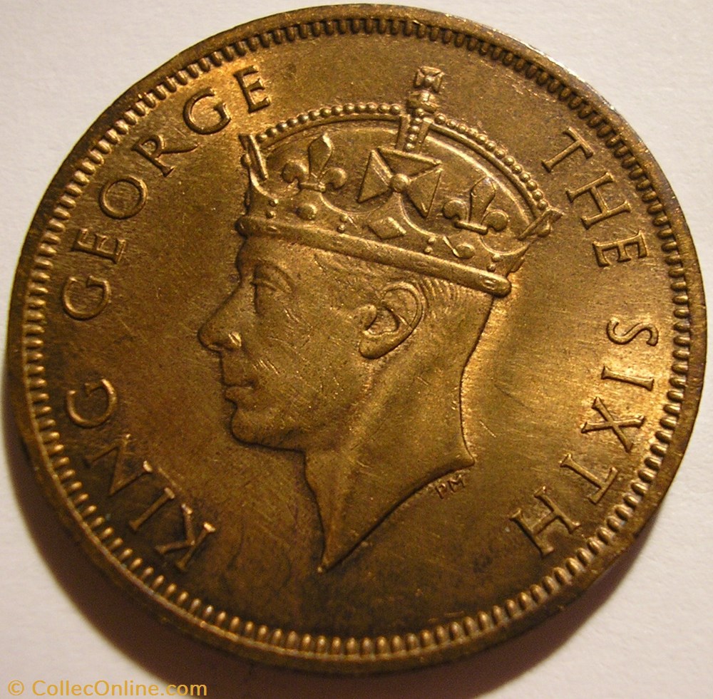 George VI - 5 Cents 1948 - Seychelles monnaies monde george vi 5 cents 1948 seychelles