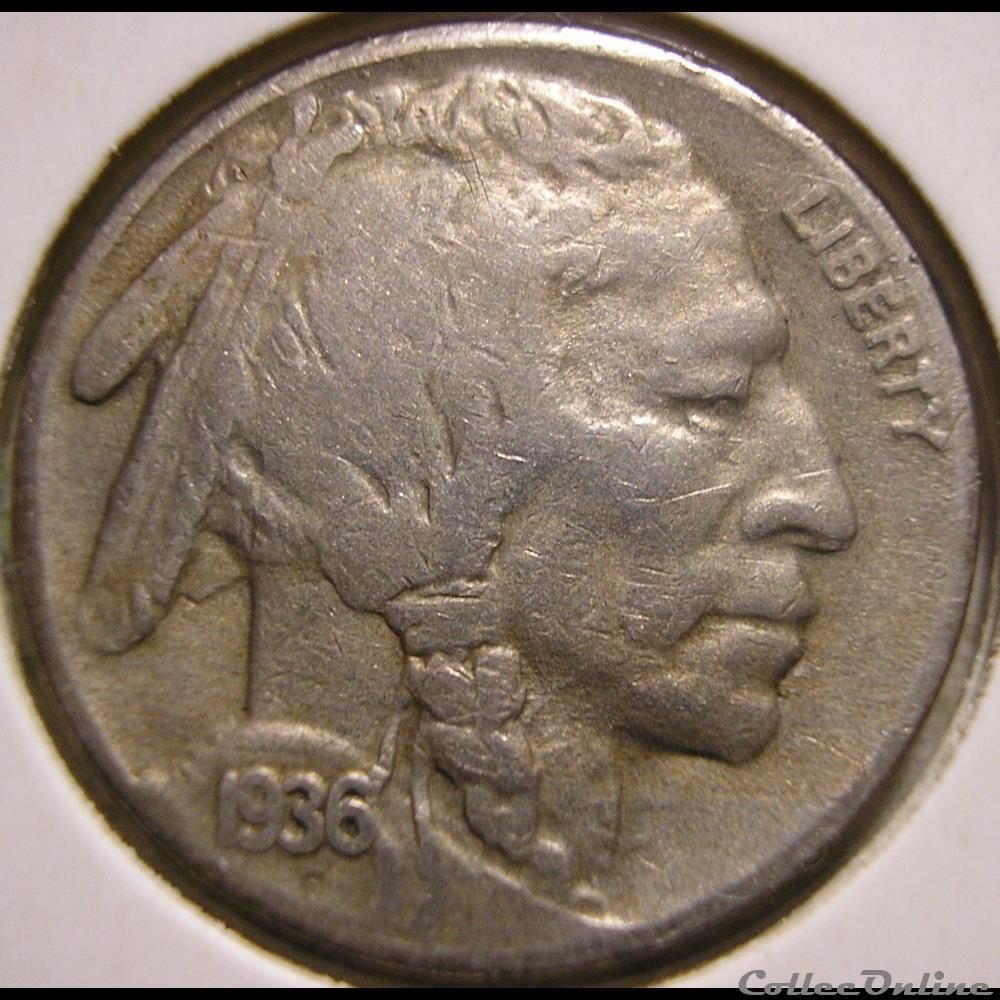 monnaie monde etat uni 1936 san francisco 5 cents ex 2