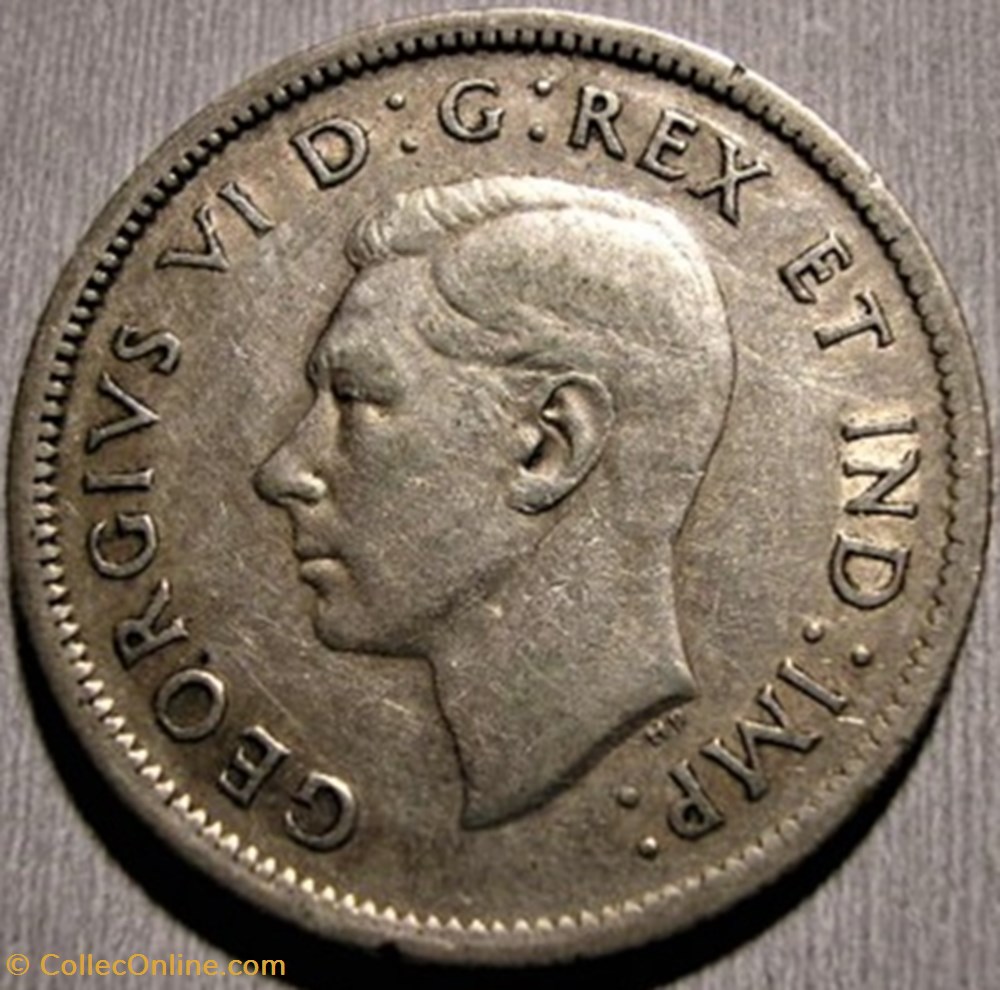 George VI - 25 Cents 1939 monnaie monde canadum george vi 25 cents 1939