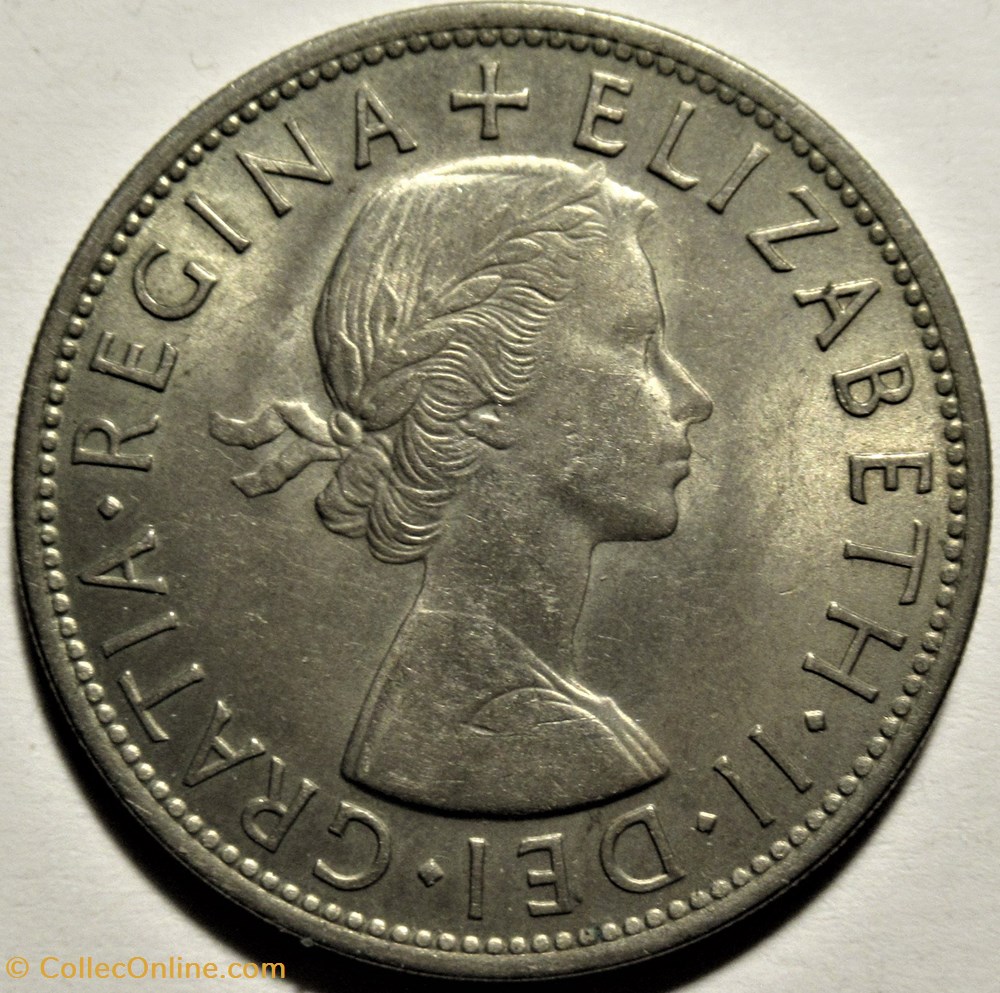 Elizabeth II - Half Crown 1954 2 monnaies monde royaume uni elizabeth ii half crown 1954