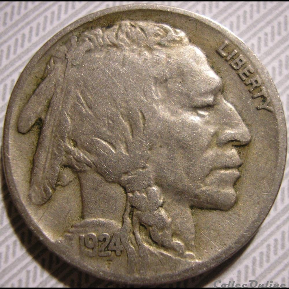 1924 5 Cents monnaie monde etat uni 1924 5 cents