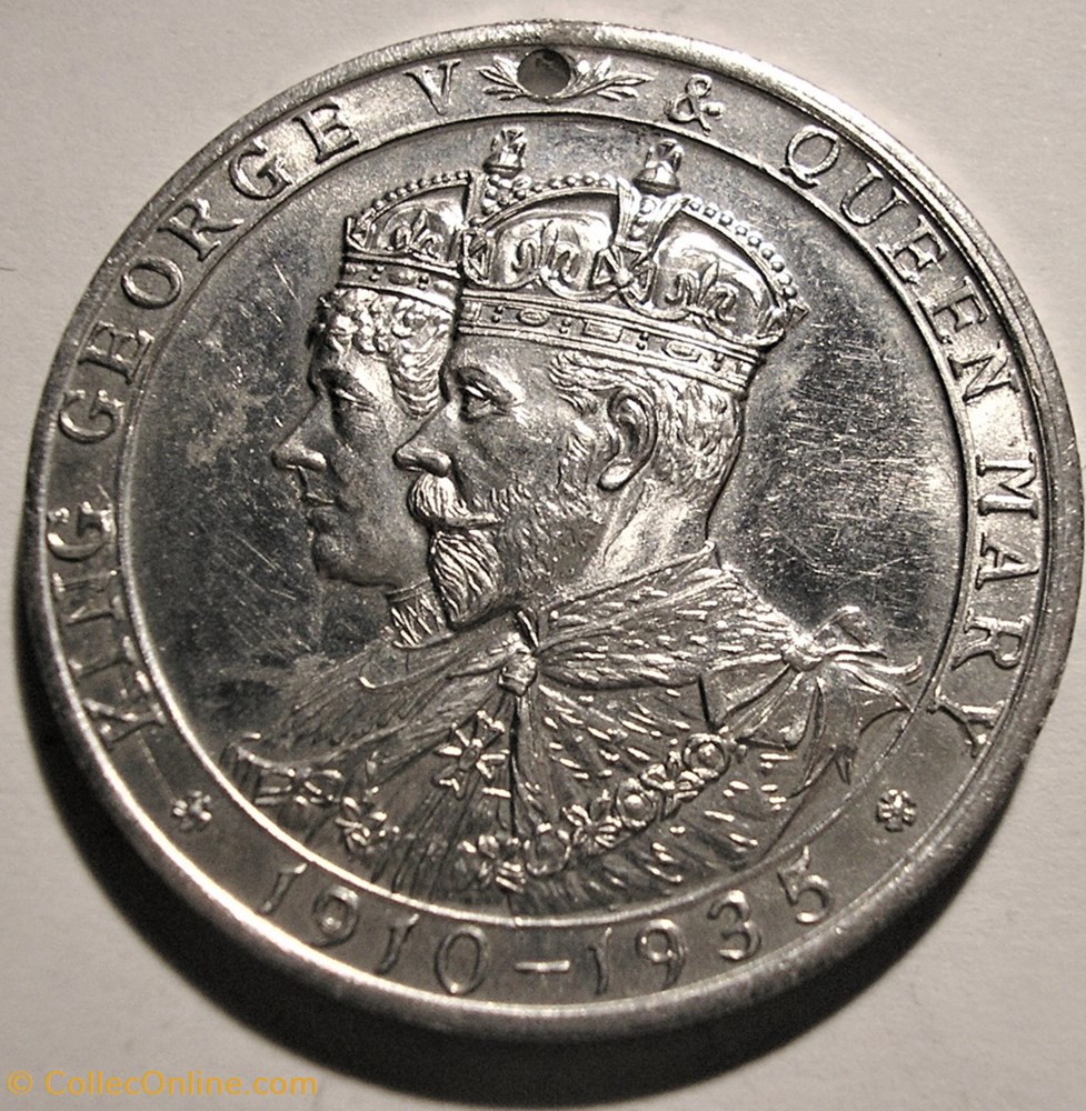 George V & Mary - 1935 Silver Jubilee Medal - Australian Wines Emu (ex.2) 2 medaille royaume uni george v mary 1935 silver jubilee medal australian wines emu ex 2