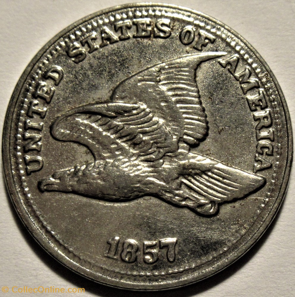 1857 One Cent Flying Eagle Replica Token USA Coins Exonumia