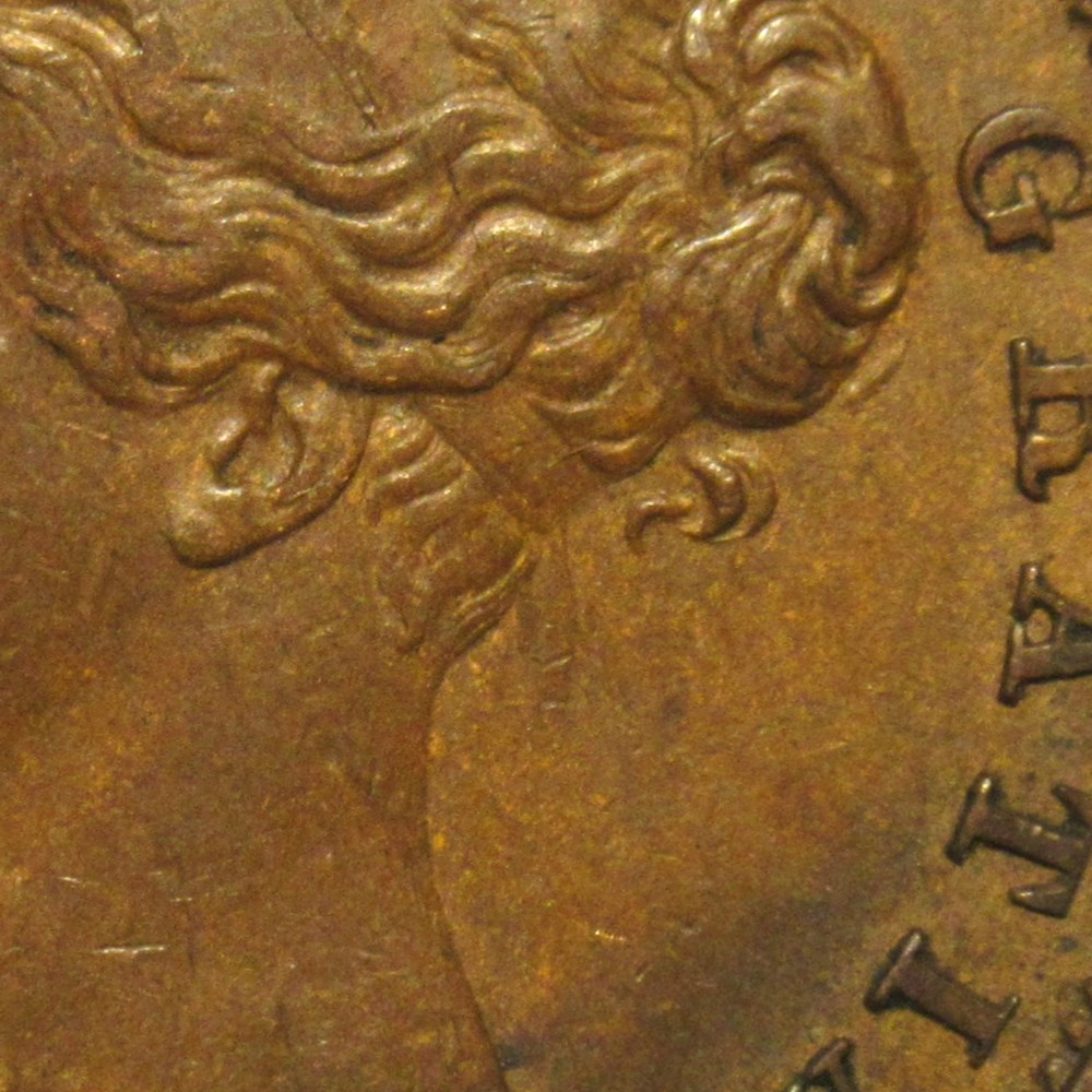 Victoria - HalfPenny 1854 - Great Britain (Die Clash) monnaies monde royaume uni victoria halfpenny 1854 great britain die clash