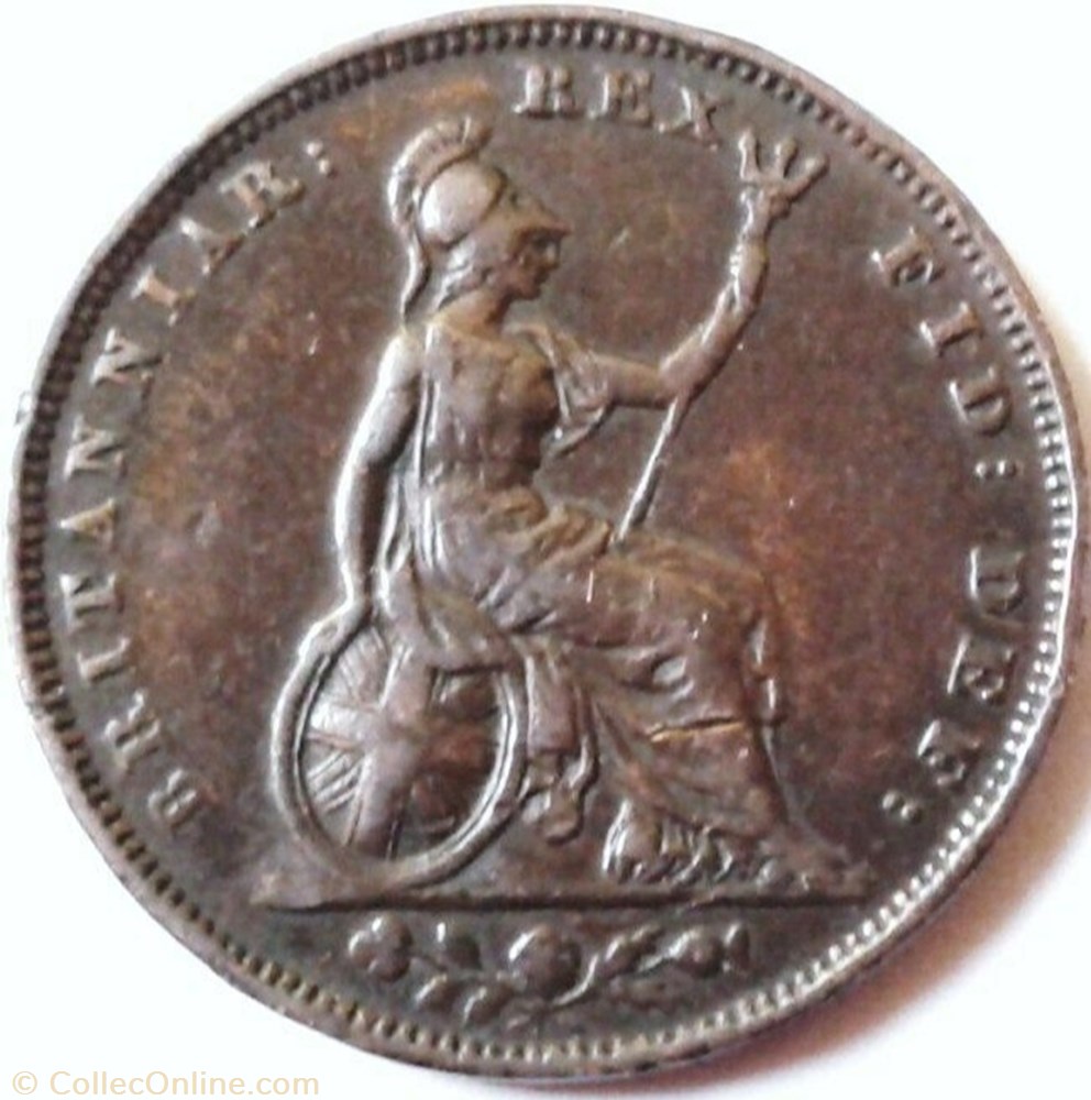 George IV - 1 Farthing 1829 Great Britain monnaie monde royaume uni george iv 1 farthing 1829 great britain