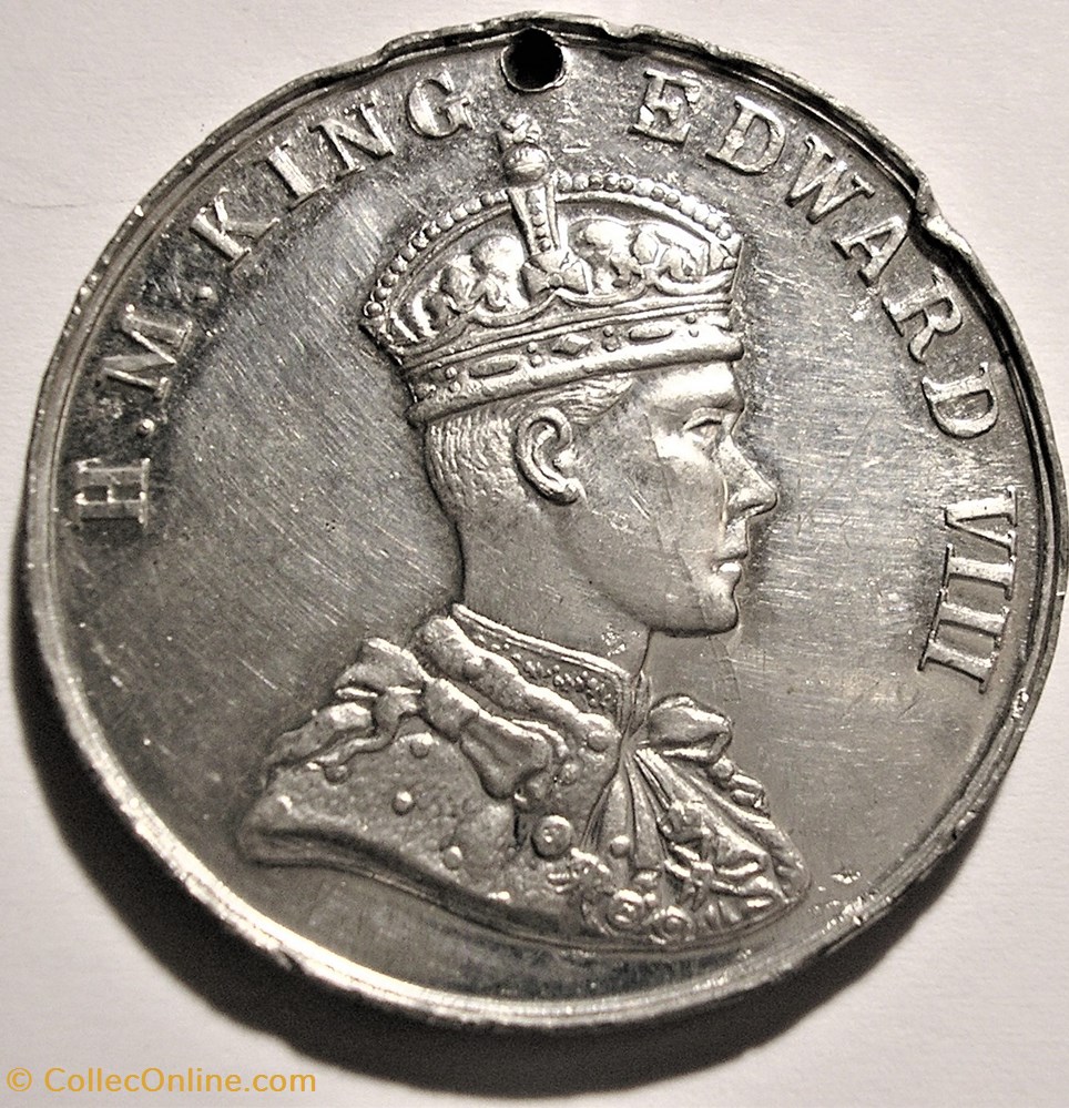 Edward VIII - Coronation Medal 1937 At Westminster Abbey, UK - Medalhas