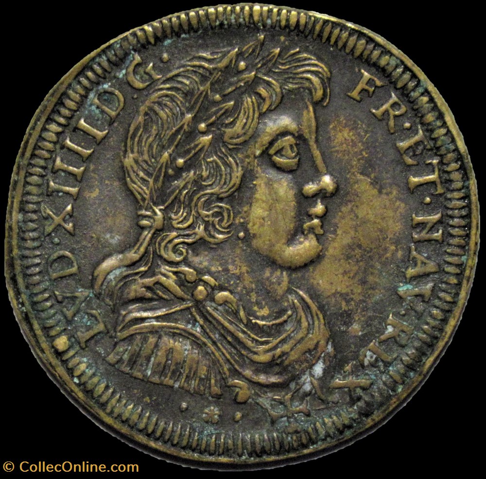 Louis XIV - c.1644, Rechenpfennig Wolf Lauffer II monnaies paranumismatique jetons poids louis xiv c 1644 rechenpfennig wolf lauffer ii