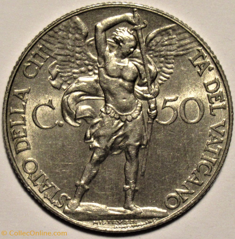 Pio XI, Papa - 50 Centesimi 1933-1934 Jubilee - Vaticano monnaies monde pio xi papa 50 centesimi 1933 1934 jubilee vaticano