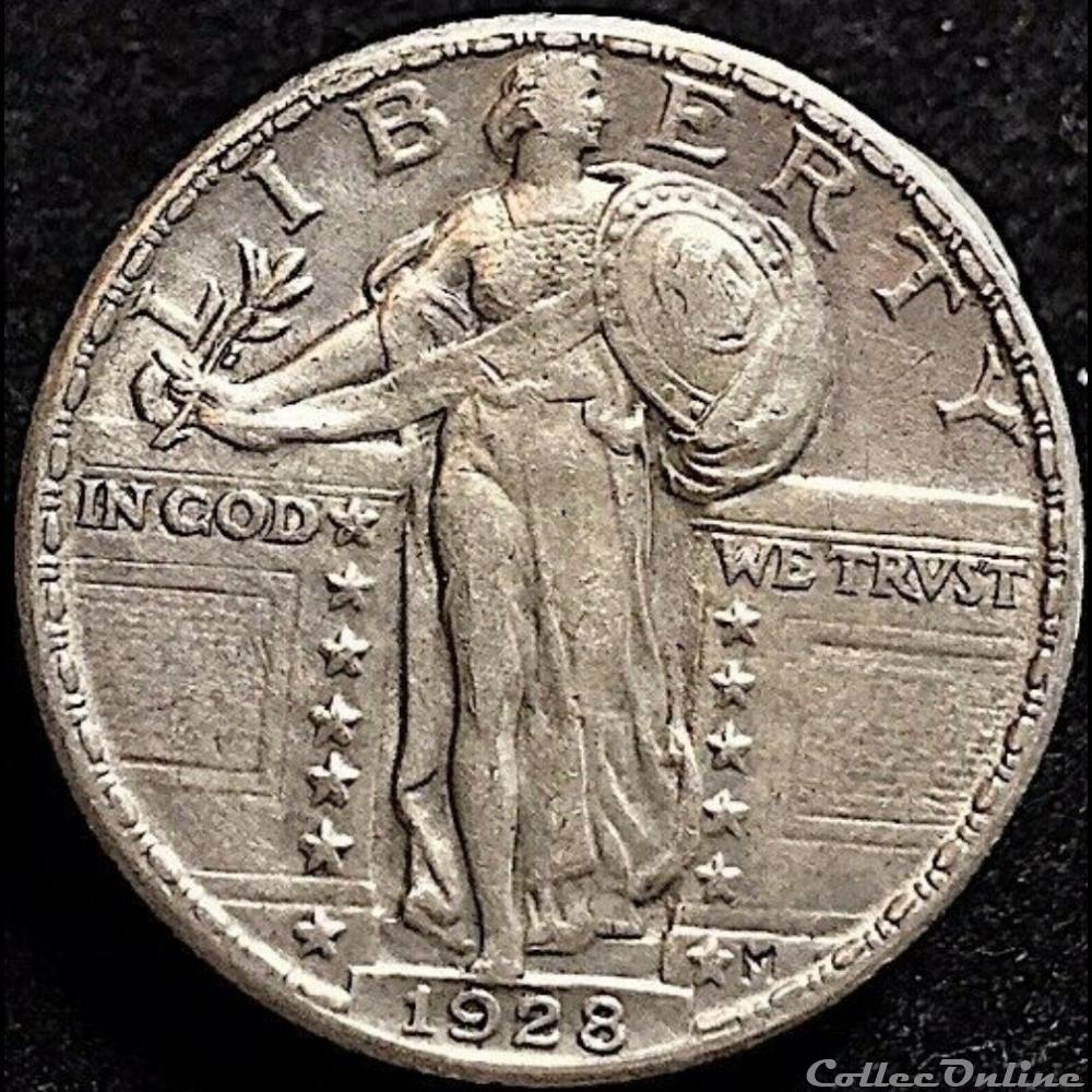 1928 Quarter Dollar monnaie monde etat uni 1928 quarter dollar