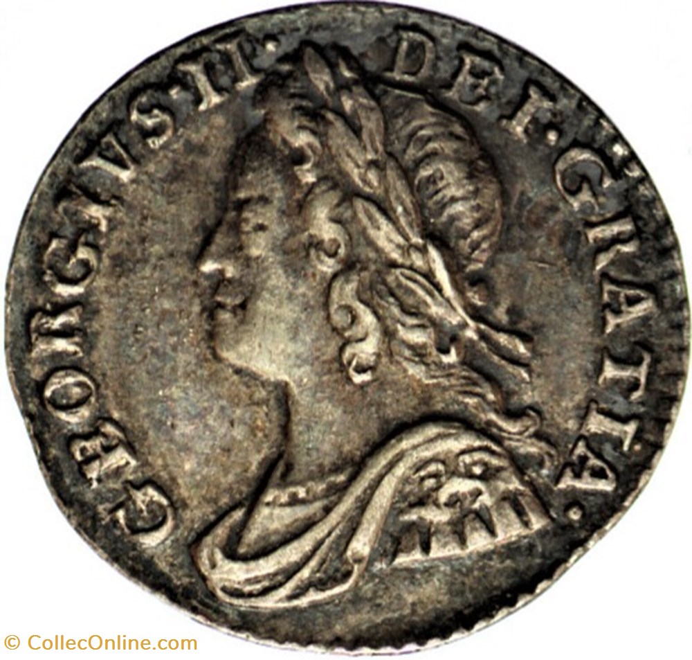 George II - 1 Penny 1753/2 Great Britain - Overdate monnaies europe medievale royaume angleterre george ii 1 penny 1753 2 great britain overdate