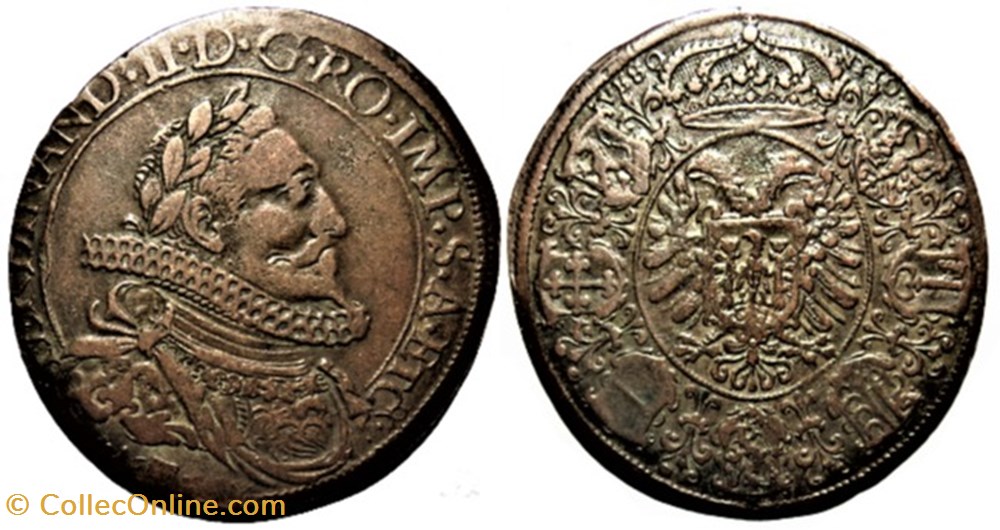 1624 Besançon Token - Ferdinand II Holy Roman Emperor monnaies europe medievale france feodales 1624 besancon token ferdinand ii holy roman emperor