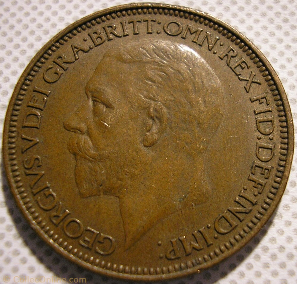 monnaie monde royaume uni george v half penny 1927 great britain