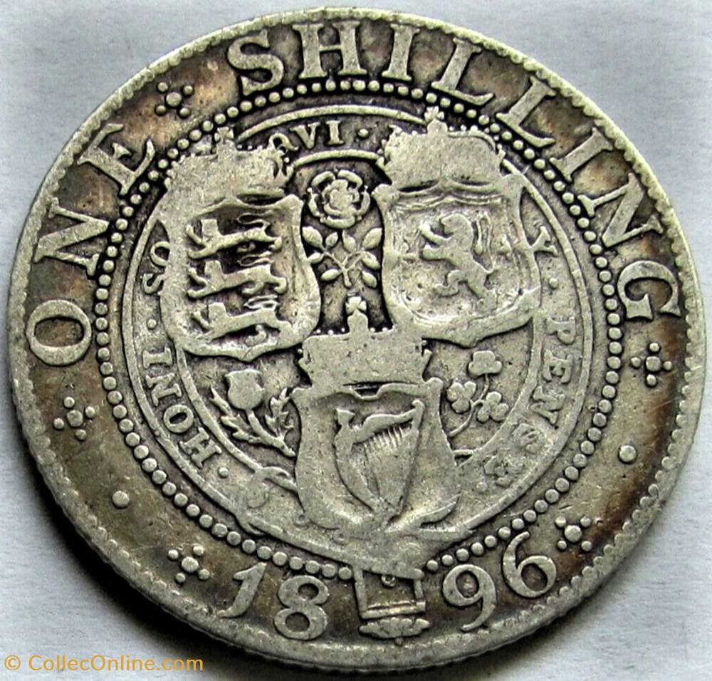 Victoria - 1 Shilling 1896 - Kingdom of Great Britain 3 monnaies monde royaume uni victoria 1 shilling 1896 kingdom of great britain