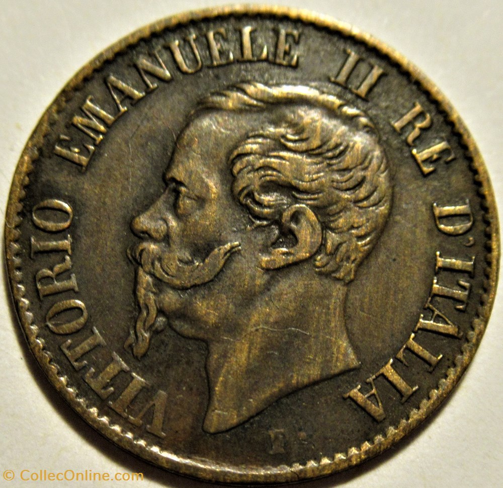 1861 Royaume d'Italie, Centesimo, Milano - Vittorio Emanuele II 2 monnaies monde 1861 royaume italie centesimo milano vittorio emanuele ii