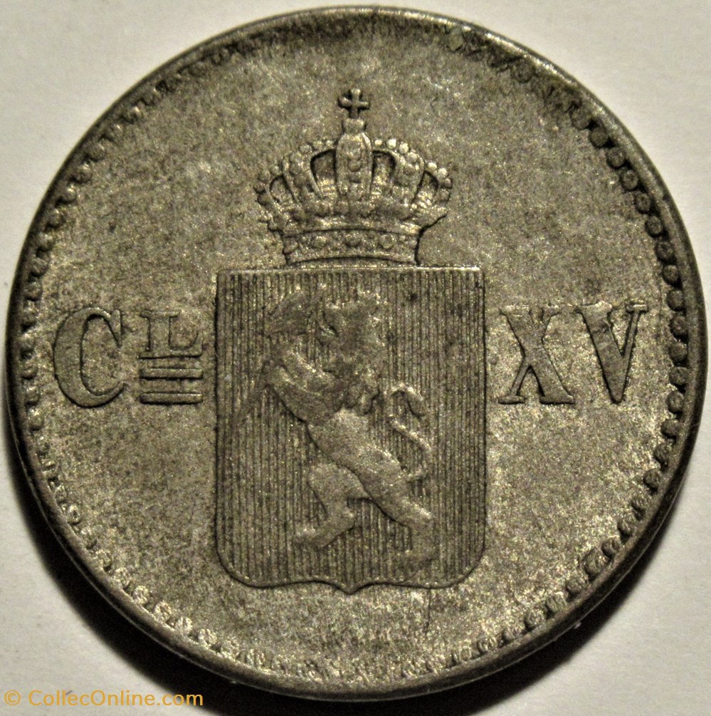 Norway - Carl XV of Sweden - 4 Skilling 1871 monnaies monde norvege norway carl xv of sweden 4 skilling 1871