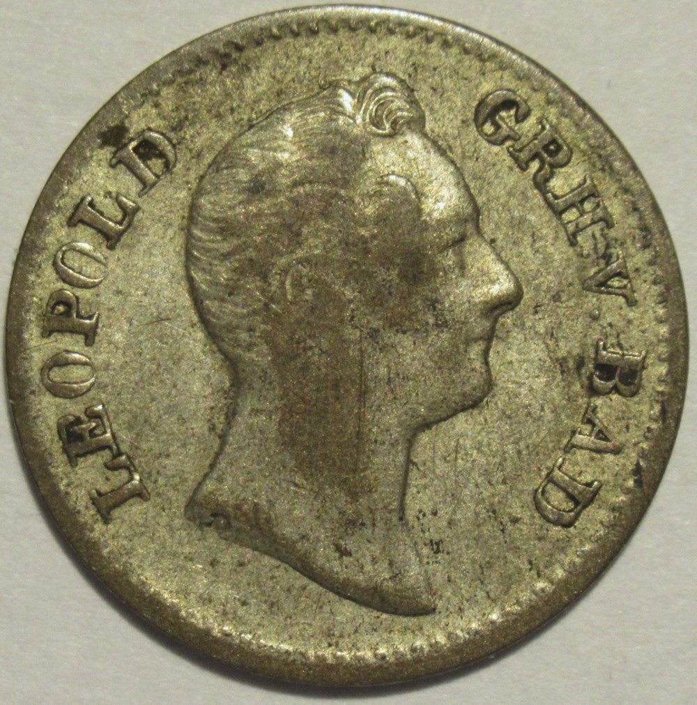Leopold I - 3 Kreuzer 1835 - Grand-Duchy of Baden monnaies europe medievale saint empire romain germanique leopold i 3 kreuzer 1835 grand duchy of baden