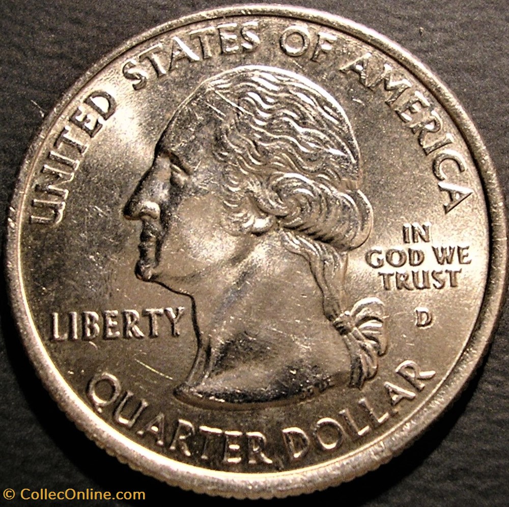 2007 D Quarter Dollar - Wyoming State monnaie monde etat uni 2007 d quarter dollar wyoming state