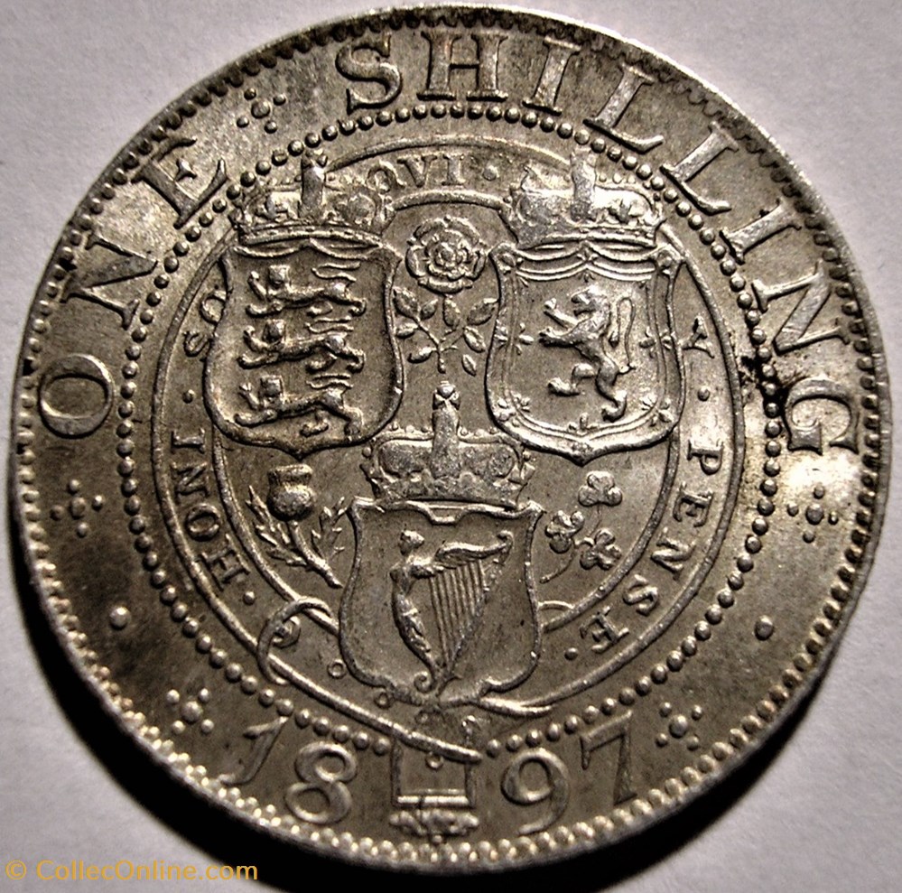 Victoria - 1 Shilling 1897 - Kingdom of Great Britain 3 monnaies monde royaume uni victoria 1 shilling 1897 kingdom of great britain