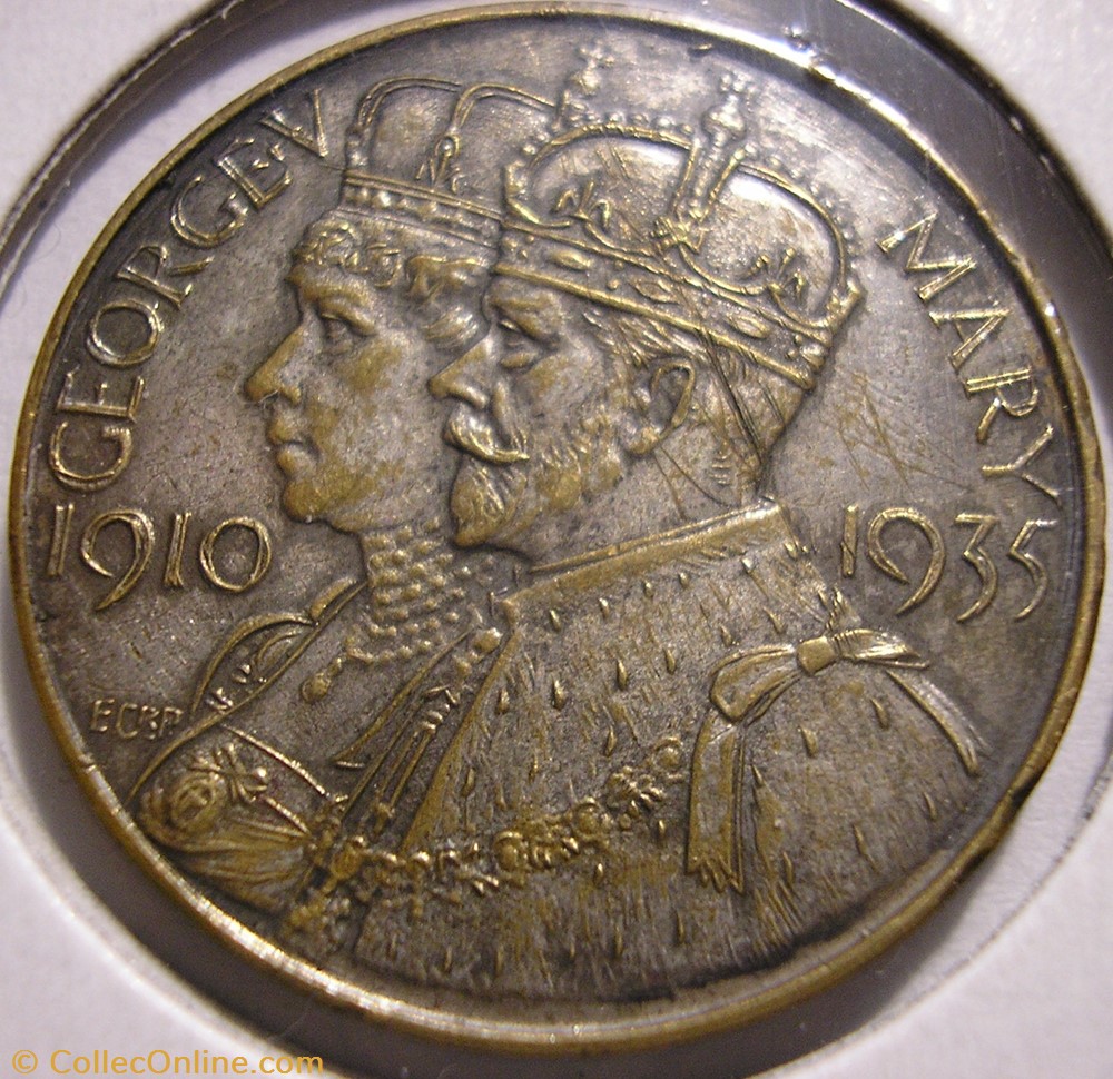 medaille royaume uni george v mary 1935 official silver jubilee colonial medal uk