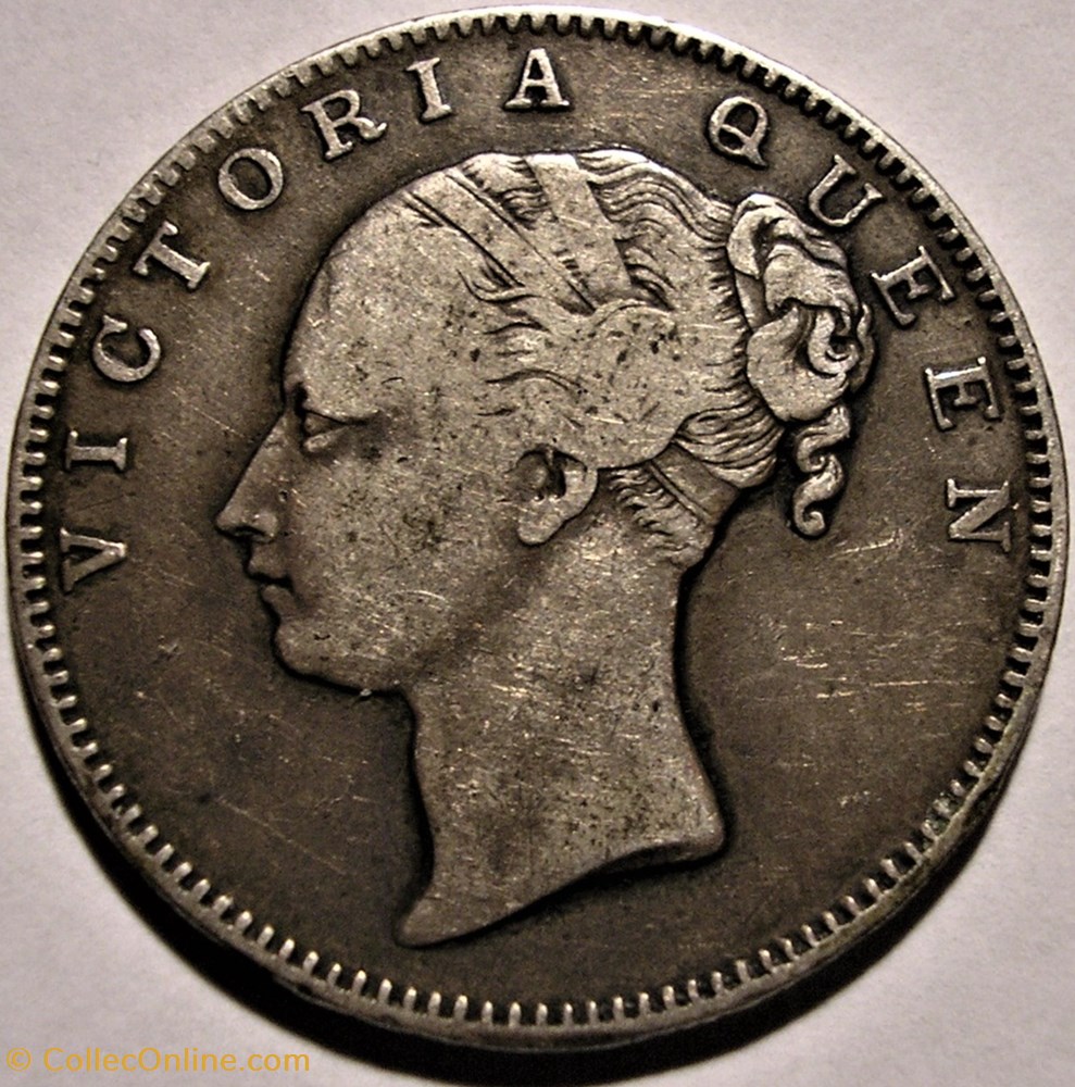 Victoria - One Rupee 1840 Madras - British India monnaies monde inde victoria one rupee 1840 madras british india